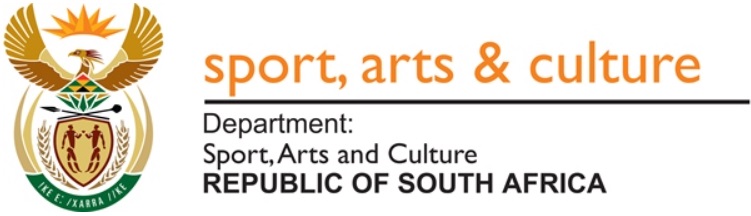 Republic of South Africa: Department of Sport, Arts and Culture