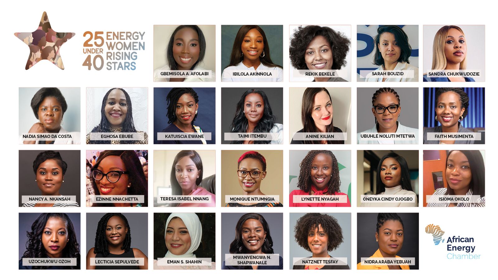 Les "25 Under 40 Energy Women Rising Stars" d'Afrique