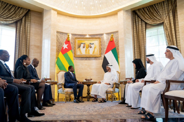 His Highness Sheikh Mohamed bin Zayed receives President of Togo