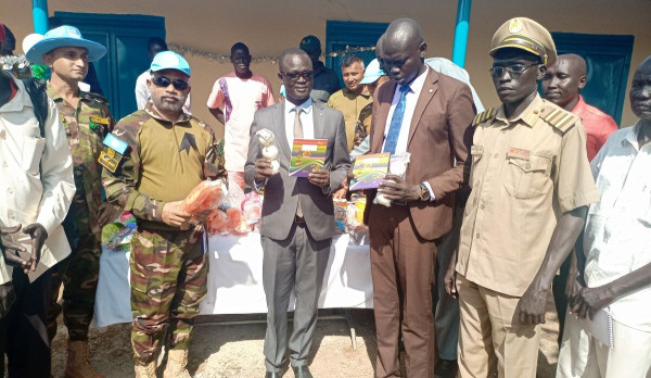 United Nations Mission in South Sudan (UNMISS) refurbishes primary school in Angui, giving hope to communities