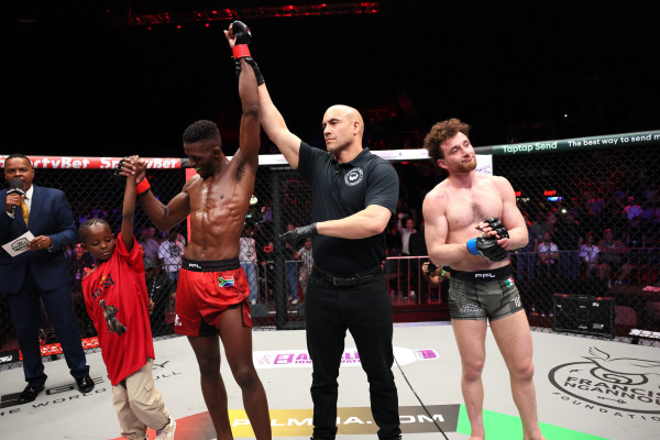 Complete Professional Fighters League (PFL) Africa: Pretoria Results and Photos - Nkosi Ndebele defeats Michele Clemente in a bantamweight classic shootout in the main event