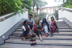 Main_Senator Dr Rasha Kelej with Fashion Designers displaying designs on STOP FGM.JPG