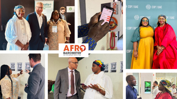 Afrobarometer inaugural presence at Conference of the Parties (COP28) amplifies African voices on climate change and spurs climate action collaboration