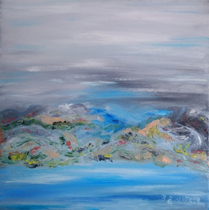Abstract expressionism of the artist Bennu