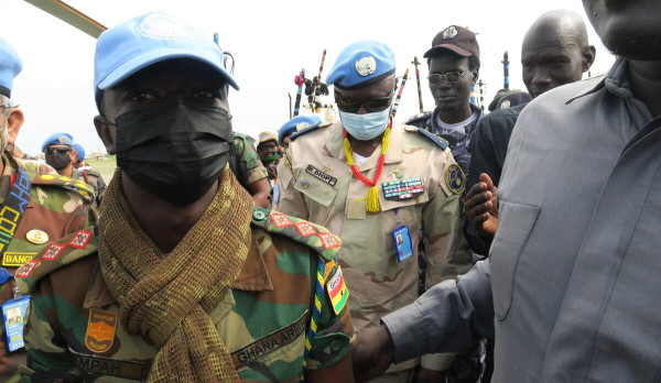 UN Military Adviser visits UNMISS temporary operating base in Koch