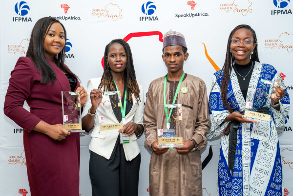 Africa Young Innovators for Health Award presented to four outstanding contributors to Universal Health Coverage