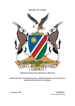 Coronavirus - Namibia: COVID-19 Update 4 January 2021