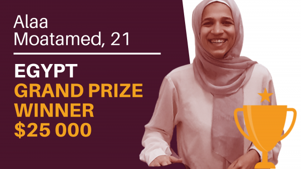 Celebrating its tenth year, the Anzisha Prize awards its top honour to 21-year-old Egyptian entrepreneur