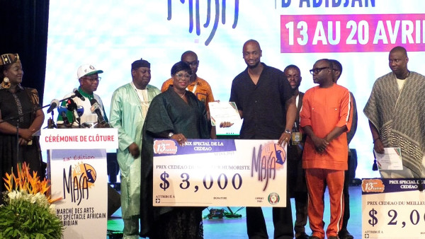 Cultural Development: Economic Community of West African States (ECOWAS) gives prizes to young Artists at the closing of the 13th Edition of Marché des Arts du Spectacle d’Abidjan (MASA)