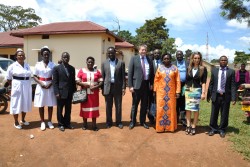 Dr.Kai Beckmann with Sarah Opendi and Rasha Kelej at the Merck Uganda Diabetes Day.JPG