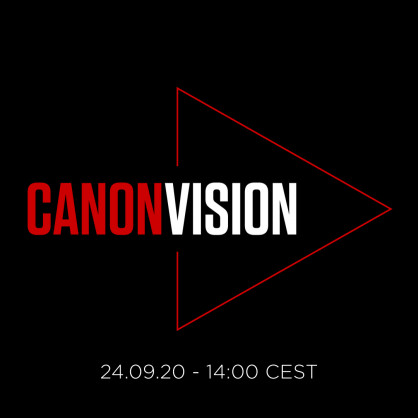 New Canon cinema camera to be announced on Canon Vision – its virtual trade show platform launching 24th September