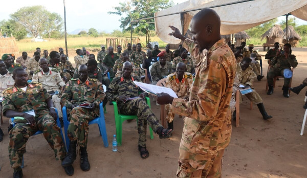 South Sudanese military personnel in Irube cantonment site request capacity building trainings be given to joint forces