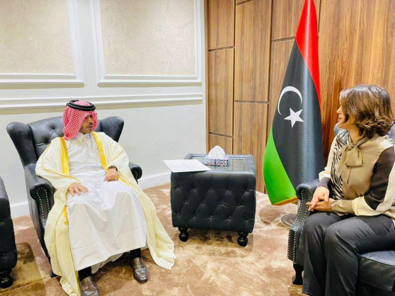 Libyan Foreign Minister Receives Credentials of the State of Qatar's Ambassador