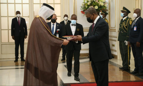 President of Republic of Angola Receives Credentials of Ambassador of State of Qatar