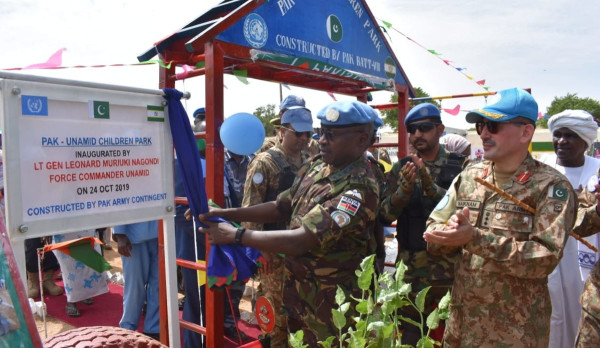 UNAMID Pakistani Peacekeepers Construct Children’s Park in Kabkabiya, North Darfur