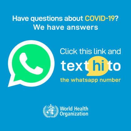 Coronavirus - WhatsApp: World Health Organization (WHO) Health Alert brings COVID-19 facts to billions via WhatsApp
