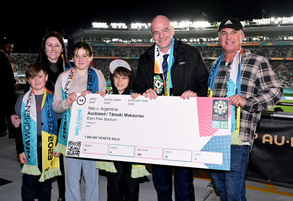 New Zealand family purchase 1,500,000th FIFA Women’s World Cup 2023™ ticket