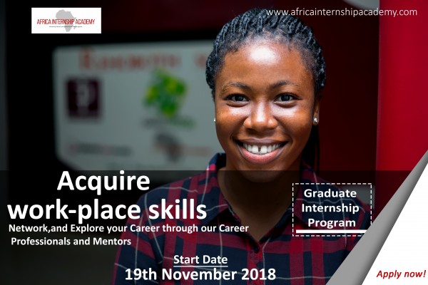Africa Internship Academy (AIA) Graduate Internship Program November 2018 in Accra, Ghana