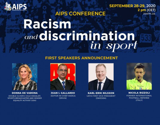 International Sport Press Association (AIPS) Conference “Racism and Discrimination in Sport”: First Speakers Announcement
