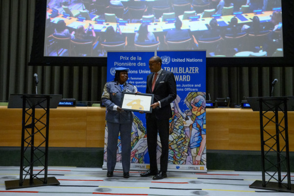 Top woman prison officer with UN Mission in CAR, wins first ever Trailblazer Award