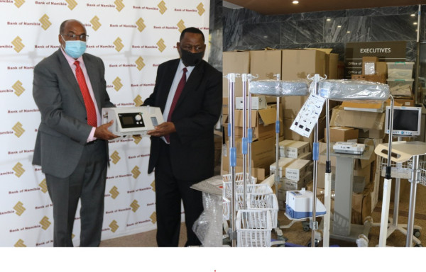 Coronavirus: Bank of Namibia donates Medical Equipment to the Ministry of Health and Social Services