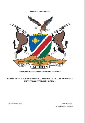Coronavirus - Namibia: COVID-19 Update 29 November 2020