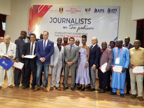International Sports Press Association (AIPS) honours veteran Africa Cup of Nations journalists in Egypt