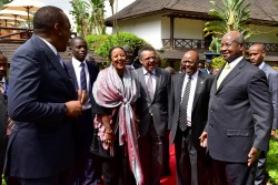 President  Museveni meets Uhuru - KENYA - TICAD 6 00.jpg