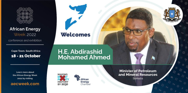 Somalia's Minister of Petroleum and Mineral Resources to Discuss Exploration Opportunities at AEW in Cape Town