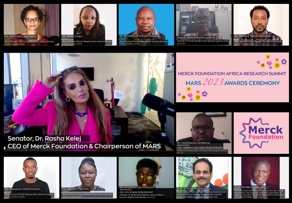 Merck Foundation Africa Research Summit–MARS Awards 2023 of Best African Women Researchers and Young Researchers announced during Video Conference Award Ceremony