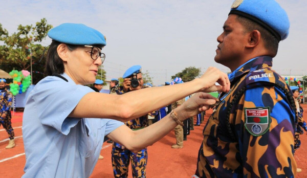 La Police des Nations unies honore ses Casques bleus à Bamako et Goundam