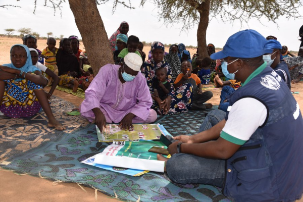 Coronavirus - Burkina Faso: World Health Organization (WHO) team raising awareness about COVID-19 in the Sahel region, Burkina Faso