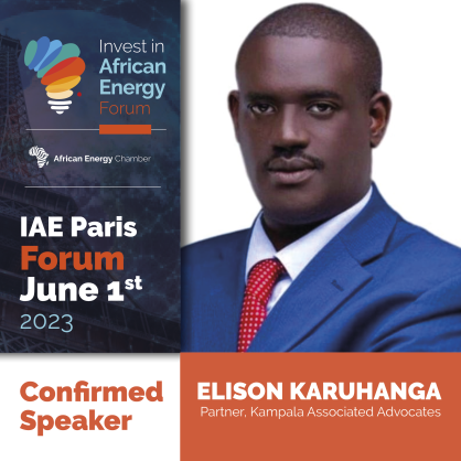 Elison Karuhanga Confirmed as Speaker at Invest in African Energy Forum Paris