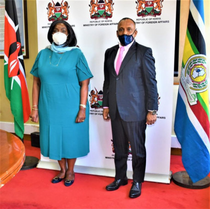 Kenya is Sri Lanka's good friend Kananathan tells the Foreign Minister of Kenya