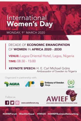 Africa Women Innovation and Entrepreneurship Forum (AWIEF) marks International Women’s Day in Nigeria with key event