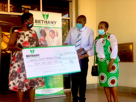 Coronavirus - Uganda: Donation from Bethany Women and Family Hospital for COVID-19 response
