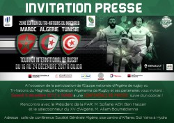 Rugby - Tri-Nations du Maghreb  Conférence de presse de la Fédération Algérienne de Rugby le 9 décem