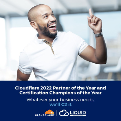 Liquid C2 recognised as the 2022 Cloudflare Partner of the Year and Certification Champions of the Year