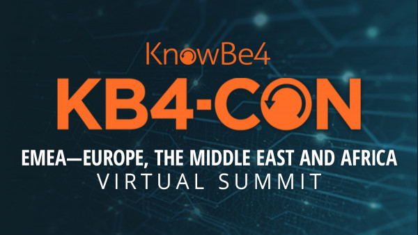 KB4-CON EMEA to Strengthen Organisations' Human Firewalls