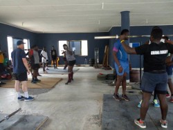 SASC The Ghana Rugby Eagles national team busy with conditioning traing being undertaken by Stuart A