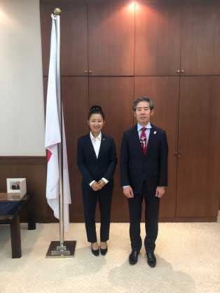 Kenya: A Courtesy Call by Japan Overseas Cooperation Volunteer on Ambassador OKANIWA Ken