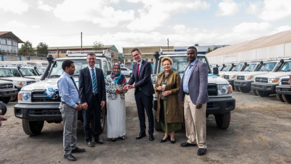 Germany and UNICEF hand over 30 vehicles to support mobile health and nutrition services for children in Afar and Somali regions
