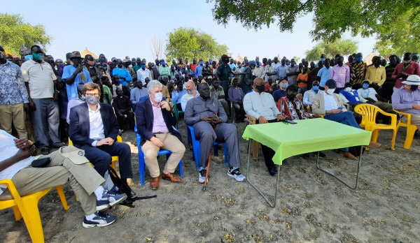 UNMISS and partners visit Bor, Panyagor to discuss sustainable solutions to floods