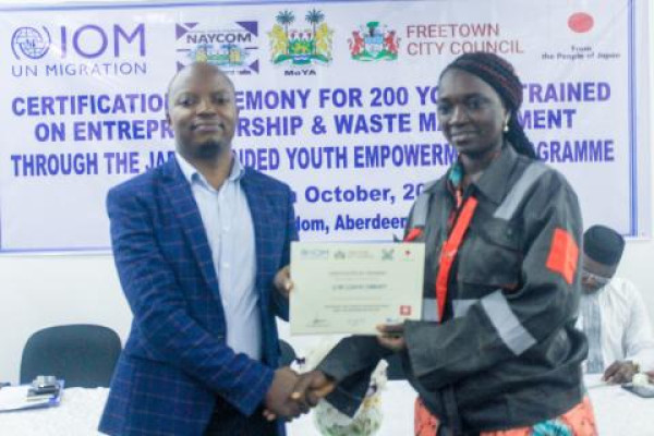 Entrepreneurship and Waste Management in Sierra Leone to fight Unemployment and Clean Cities