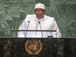 UN PhotoCia Pak, President Adama Barrow of the Republic of The Gambia addresses the seventy-third se
