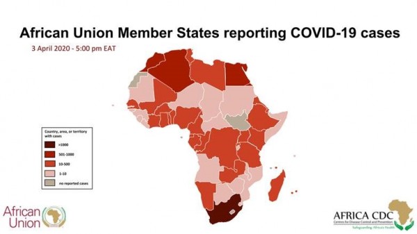 Africa: COVID-19 Surveillance Update -3 April 2020 5:00p.m