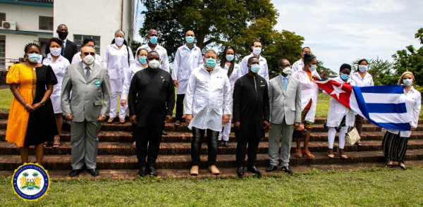 Coronavirus - Sierra Leone: Cuban Medical Team to Sierra Leone meet President Julius Maada Bio at State House