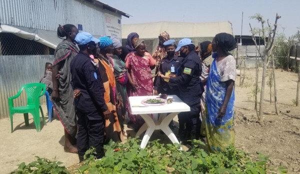 Departing Rwandese peacekeepers: “Malakal policewomen network strengthens local women’s capacities and resilience”