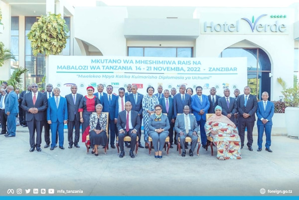 Her Excellency The President meets 45 Tanzanian Ambassadors To Discuss the “New Direction in Enhancing Economic Diplomacy”