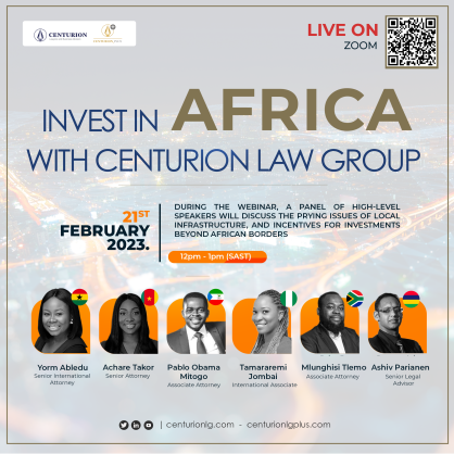 Invest in Africa with Centurion Law Group